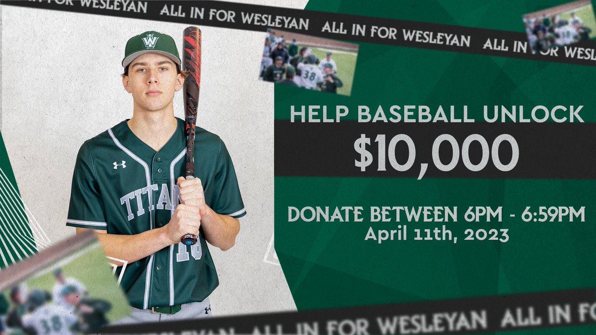 🚨T-minus 4 hours🚨 We are just a few hours away from our 6-7pm time slot to try and unlock a $10,000 gift. Donations need to be $18.50 or more and during that 60 minute window. Link is in our bio. #TGOE #AllinforWesleyan