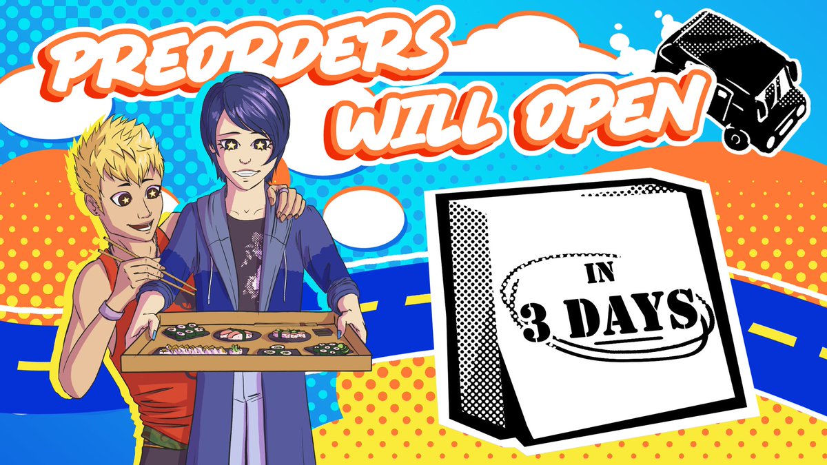 💫STATUS UPDATE💫
Preorders open in 3 days! Yusuke and Ryuji are excited to try all the cuisines Japan has to offer!