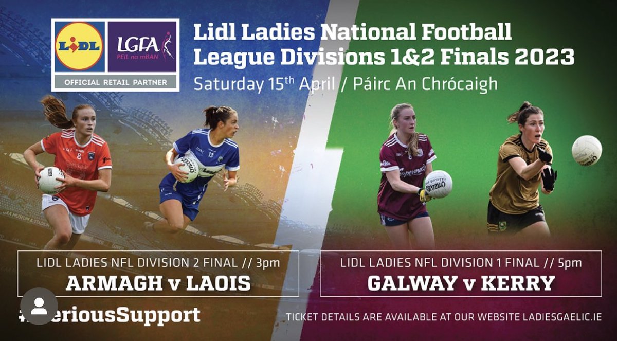 Laois_LGFA's tweet photo. All roads lead to Croke park on Saturday 15th April: Laois v Armagh, Lidl NFL Div 2 Final. Kick off at 3pm. TG4
https://t.co/TlxAxUJKo4
#SeriousSupport #lidl_ireland #Lgfa #LGFA
Laois LGFA kindly sponsored #KilleshinHotelPortlaoise supporters’ jerseys now available at #dssports https://t.co/vpXNRI6JHt
