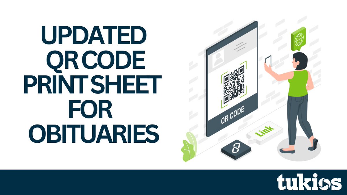 tukios's tweet image. Have you seen our new QR code generator? Now, families in line during a visitation can engage with your online obituary guestbook.

To learn more, click the link in our bio.

#funerals #funeralwebsites #funeraltechnology #qrcodes