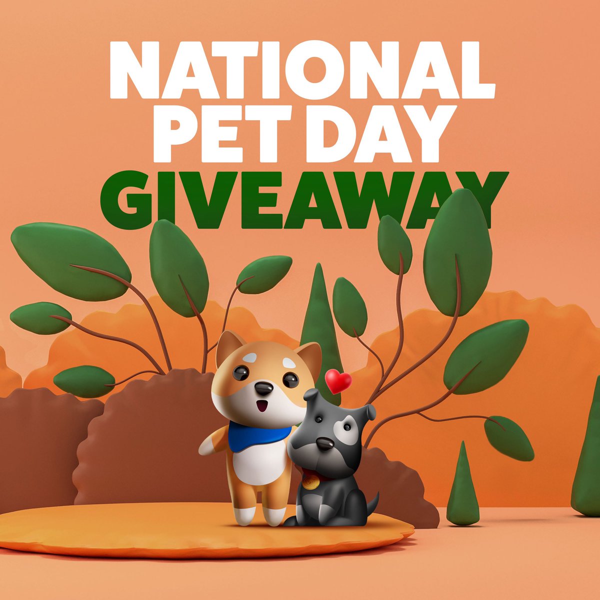 We are giving away $500 to celebrate #NationalPetDay !

To enter: 
1.RT this tweet
2. Comment a picture of your dog below