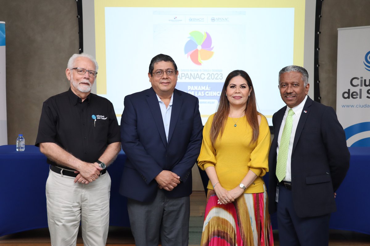 senacyt's tweet photo. Apanac y la Senacyt lanzan el XIX Congreso Nacional de Ciencia y Tecnología Apanac 2023.

➡️🔗Lee la nota completa en:  https://t.co/t1zKY6AiPd 

@CongresoApanac @CiudaddelSaber @ITSEpma https://t.co/gj4QxL5MPV