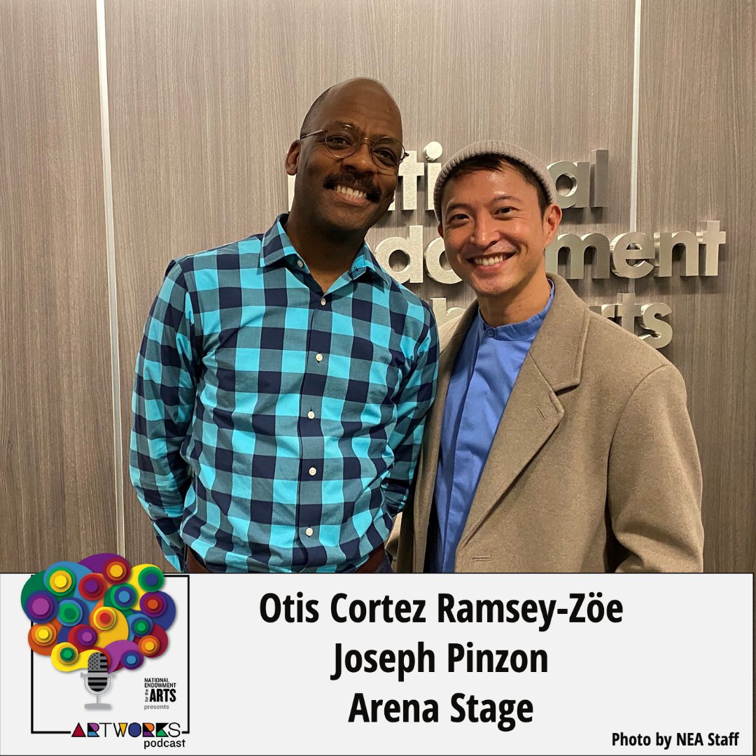Nat'l Endow f/t Arts (@neaarts) on Twitter photo "That's what theater is—it should spark something."
Join the Art Works podcast as we take an inside look at <a href="/arenastage/">Arena Stage</a>'s production of Angels in America through the eyes of dramaturg/literary mgr Otis Cortez Ramsey-Zöe & casting director Joseph Pinzon: bit.ly/3Mz3rMU "That's what theater is—it should spark something."
Join the Art Works podcast as we take an inside look at <a href="/arenastage/">Arena Stage</a>'s production of Angels in America through the eyes of dramaturg/literary mgr Otis Cortez Ramsey-Zöe & casting director Joseph Pinzon: bit.ly/3Mz3rMU