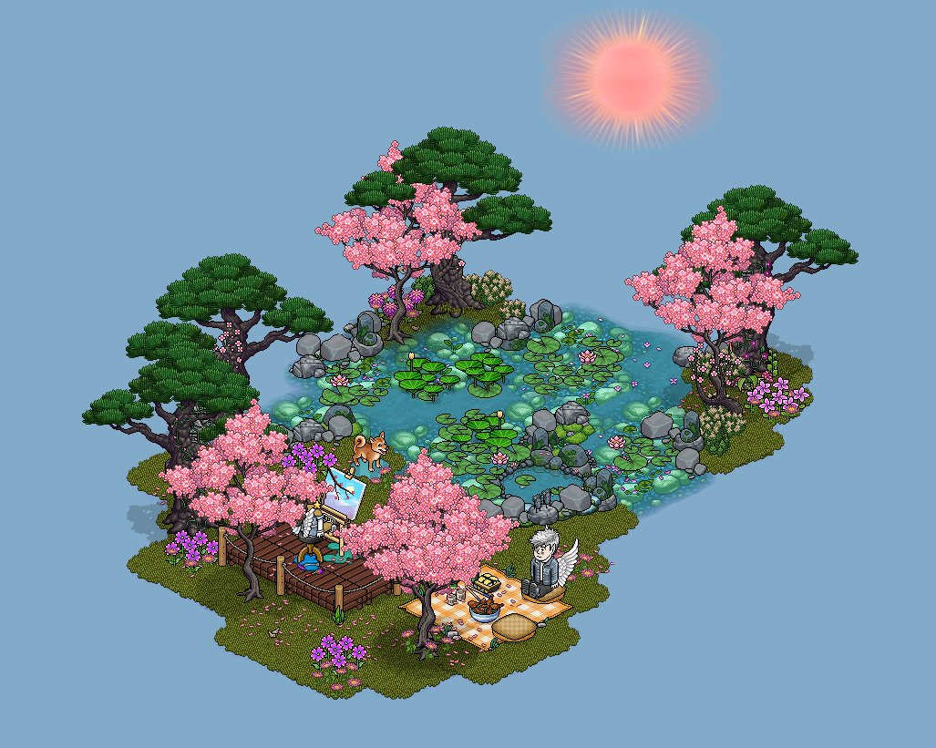sakura season 🌸 - built at <a href="/De_Habbo/">Habbo DE</a> 

<a href="/Habbo/">Habbo</a> #Habbo