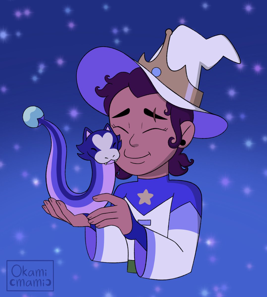 TheOkamimami's tweet photo. The silly witch show is over🥲 Here’s a screen shot redraw! I have some more art I wanna finish for TOH but I need to start working on my birthday drawing.💫✨
#TheOwlHouse #TOH #TheOwlHouseSeason3 #tohluz #tohstringbean #tohfanart https://t.co/I7NXePbqBP