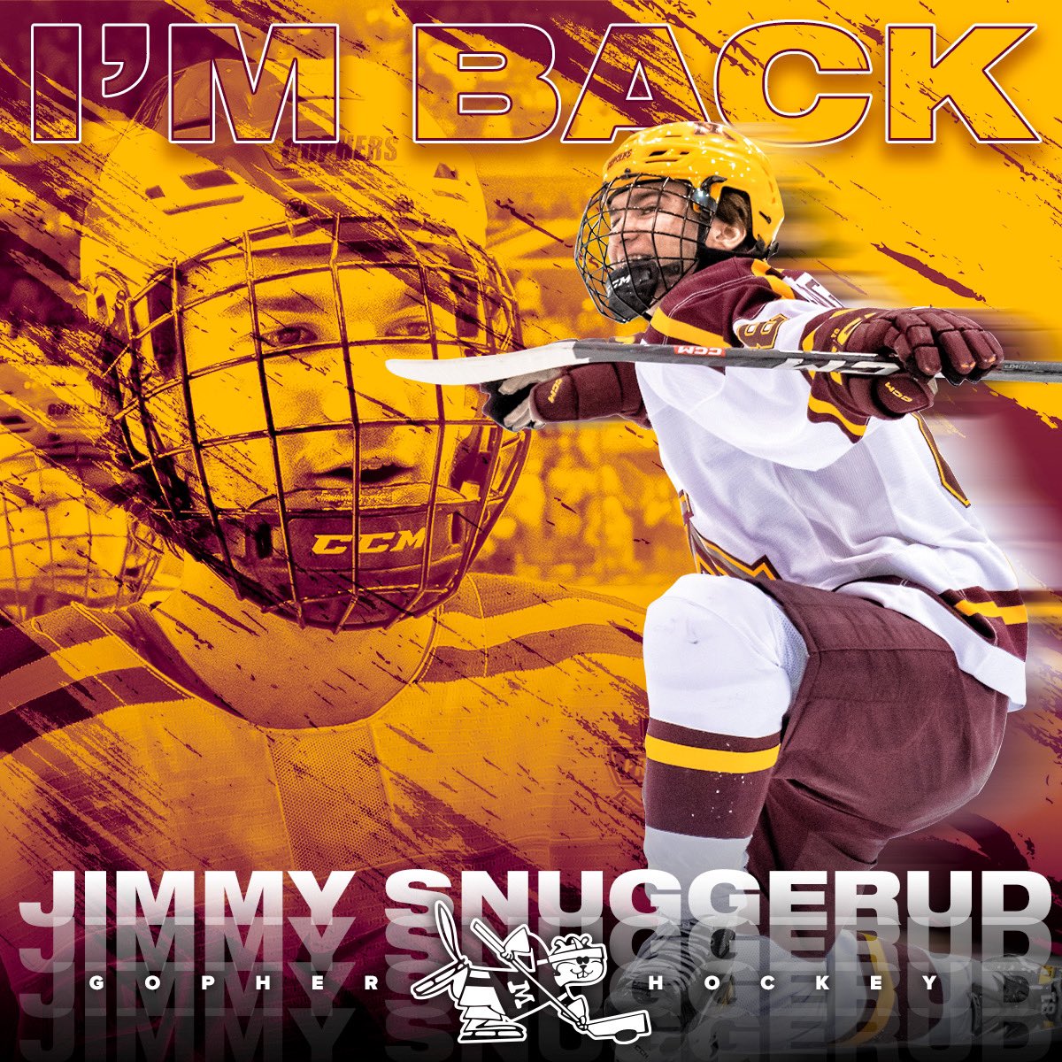 𝐒𝐧𝐮𝐠𝐠𝐲 𝐒𝐧𝐢𝐩𝐞𝐬 🚨

Jimmy Snuggerud is returning for his sophomore season with the #Gophers‼️

#PrideOnIce