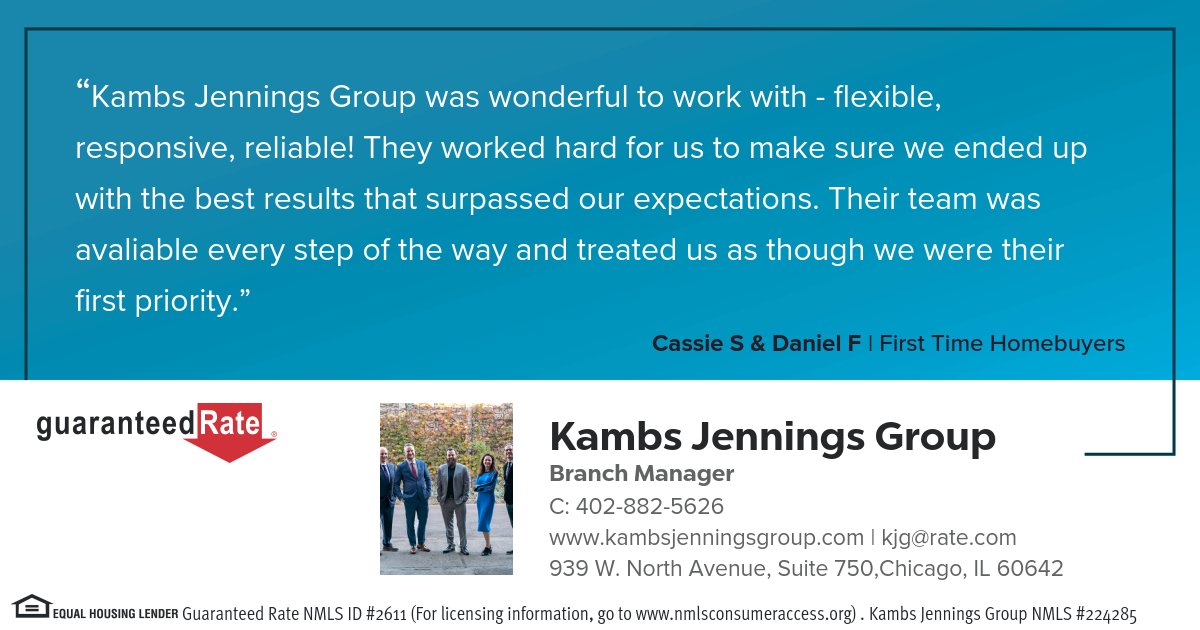 𝕋𝕖𝕤𝕥𝕚𝕞𝕠𝕟𝕚𝕒𝕝 𝕋𝕦𝕖𝕤𝕕𝕒𝕪!
Thank you so much Cassie &amp; Daniel, for this amazing review! We love helping our clients achieve the dream of homeownership!

#️testimonialtuesday #firsttimehomebuyer #kambsjenningsgroup