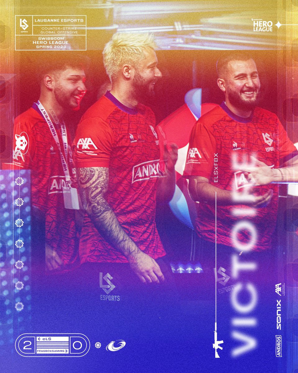 eLS | Lausanne-Sport Esports (@lausanneesports) on Twitter photo 💣 | #CSGO
Avec cette victoire 2⃣-0⃣ face à <a href="/Fragboxgaming/">Fragbox Gaming</a> on stabilise notre placement dans le Top 4⃣ de cette #SwisscomHeroLeague 👏
A la semaine prochaine 😈
#AllezLausanne #OneClickAhead 💣 | #CSGO
Avec cette victoire 2⃣-0⃣ face à <a href="/Fragboxgaming/">Fragbox Gaming</a> on stabilise notre placement dans le Top 4⃣ de cette #SwisscomHeroLeague 👏
A la semaine prochaine 😈
#AllezLausanne #OneClickAhead