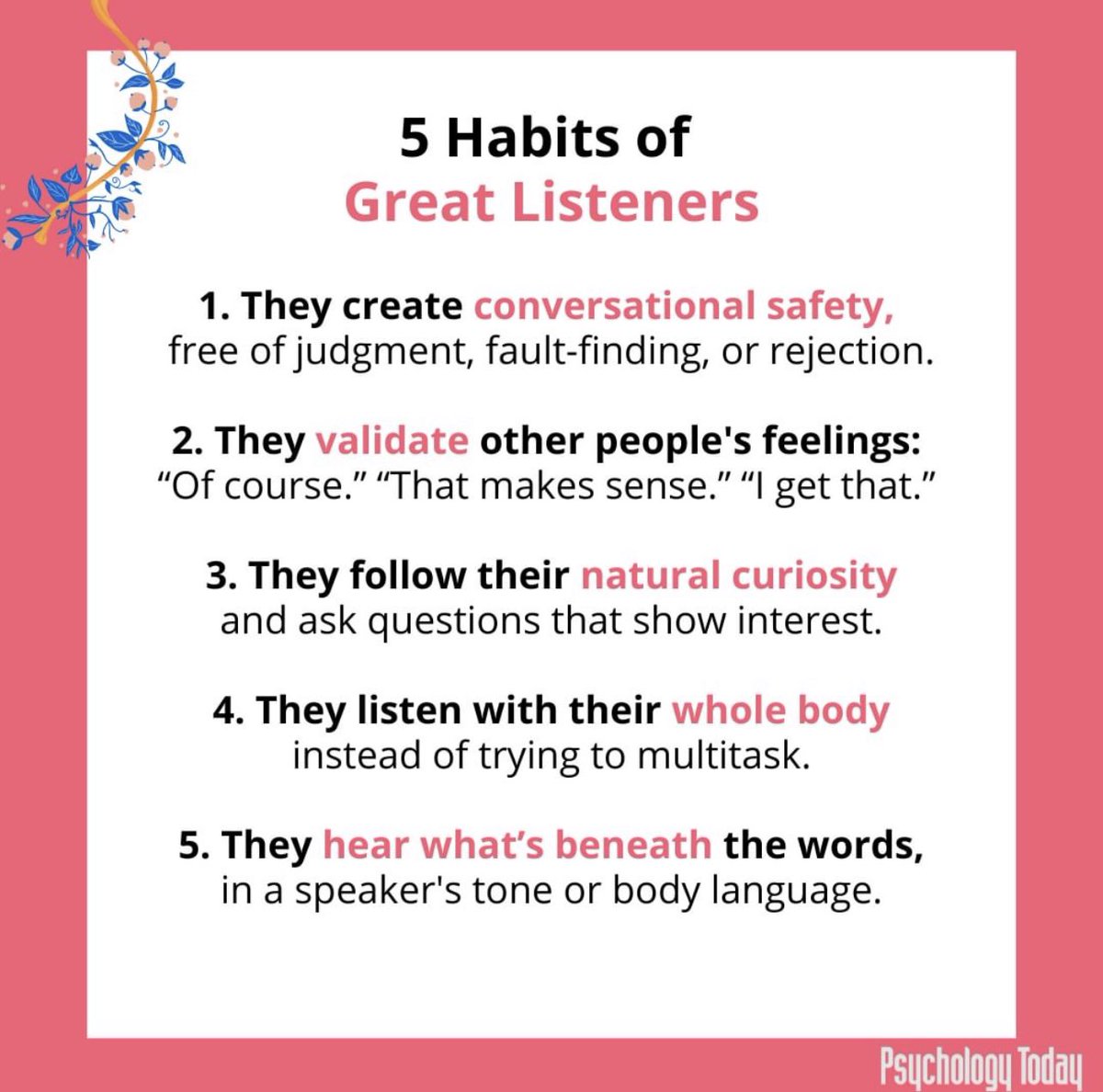 JSULNC's tweet photo. The best way to offer support is to be a great listener. Sometimes, we don’t want people to offer solutions or try to immediately fix all of our problems… Most times we just need someone to listen. It’s okay to encourage them to seek professional help as well.✨
•
#jacksonstate https://t.co/zQiD3GA2na