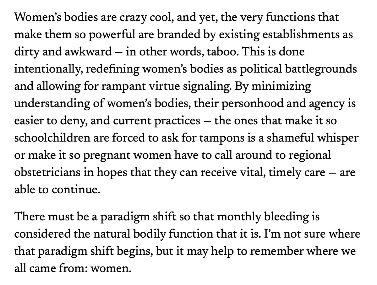 DANNYSVOGT's tweet photo. It was quite revealing to watch the education committee hearings debate paying for free menstrual products in Idaho schools. 

Grown men and women squirmed and complained that boys might be "grossed out" at the sight of a tampon dispenser, and therefore voted "No" for our kids. https://t.co/y5dmIQMNUg