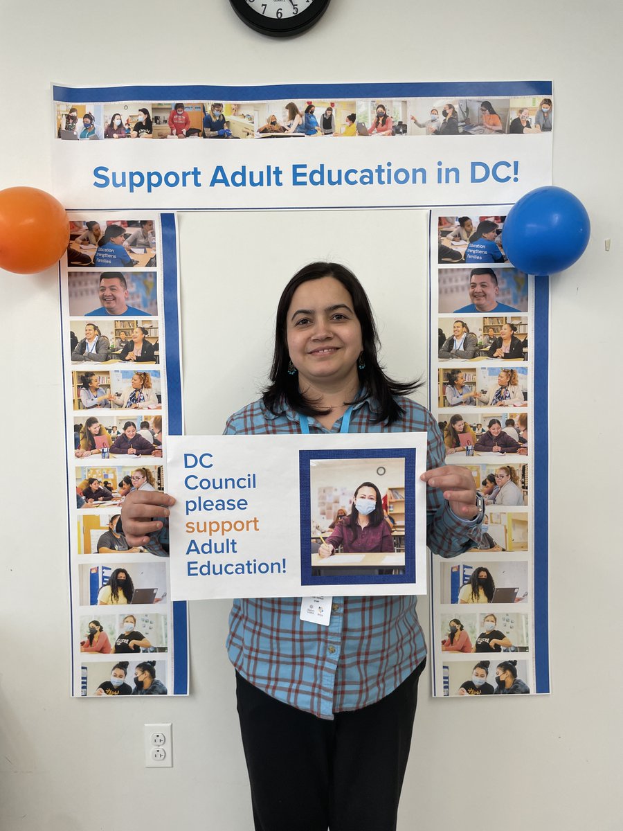 BriyaPCS's tweet photo. Adult-serving schools compete for staff with K-12 schools. However, they receive less funding to offer competitive pay and benefits. @councilofdc, support our students, teachers by fully funding adult education at 100% of the #UPSFF foundation rate. https://t.co/Gy1w3LHNQo