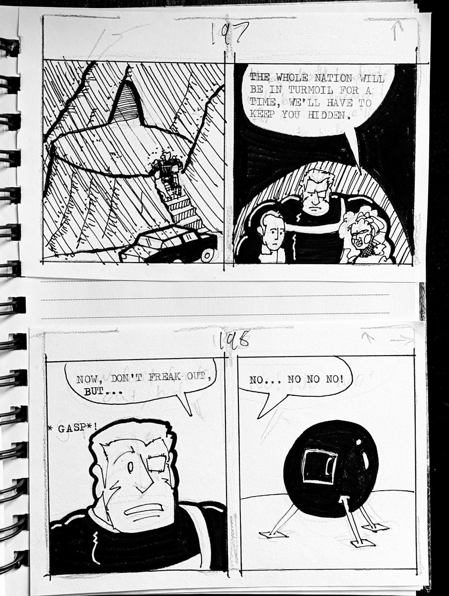 sweeneezy's tweet photo. Rubber Spyglass 197/198
#comic #comicart #comicartist #inking #ink #serialcomic #webcomic #webcomics #webcomicupdate #artcomics #indiecomics #indiecomicart #indiemanga #manga #zineart
#typewriter #typewriting #typewriterart https://t.co/BwbNGIWswR