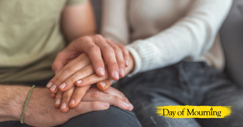 WCBAlberta's tweet photo. With a heavy heart, we remember &amp; pay our respects to all 161 Albertans who lost their lives to workplace injury or illness in 2022. Today we take a moment to remember &amp; reflect on their lives &amp; who they have left behind. #DayofMourning #WCBAlberta
