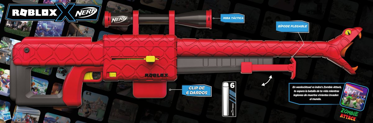 nerfspain's tweet photo. Este juernes suena a #Nerf Roblox Zombie Attack: Viper Strike🔥 ¿Estamos ready?📷
https://t.co/HOiE22JfFA
#Roblox #NinjaLegens #NerfOrNothin https://t.co/075uDuvvDG