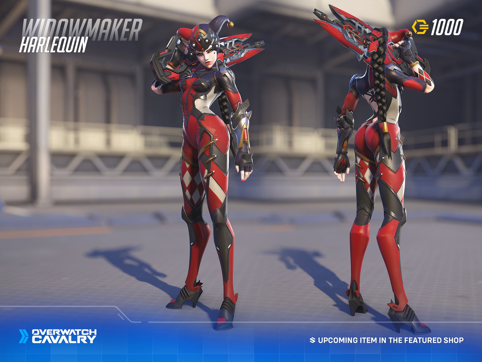 Overwatch Cavalry on X: Upcoming #Overwatch2 Epic Skin: Harlequin  Widowmaker 🖤❤️ This Item Shop skin can now be viewed in the Hero Gallery  and will likely cost 🪙 1000 Overwatch Coins once
