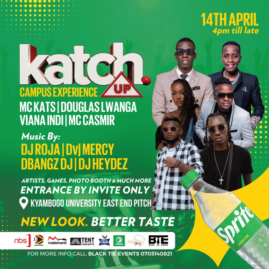 Dm us right now and get ur invite ticket 🎉🎉🤑

This Friday 14.04.23 will be a turnup @kyambogou with the @nbskatchup team

#CampusKatchUp #NewLookBetterTaste