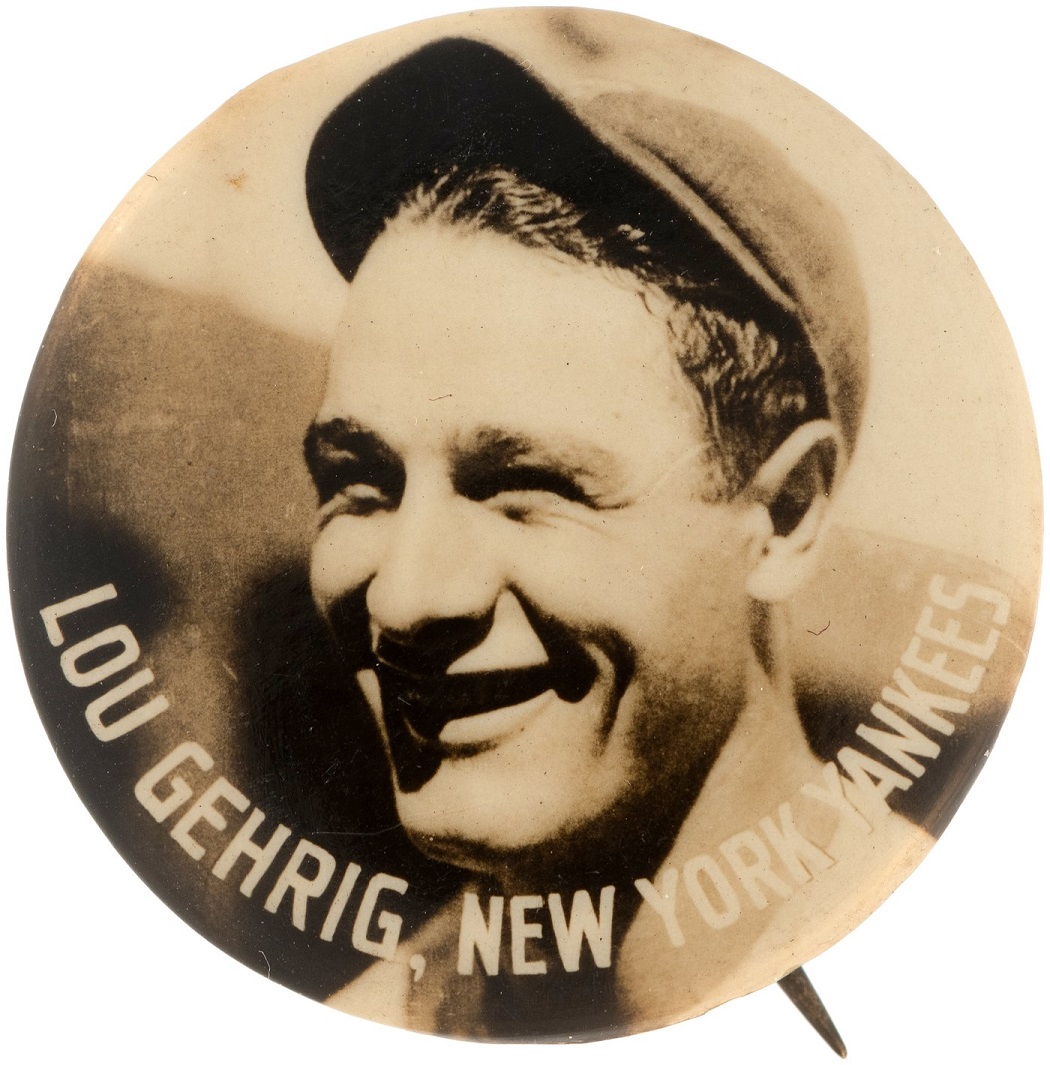 HakesAuctions's tweet photo. SOLD FOR $14,005! #YankeesFans, did you see what this #rare PM10 real photo #button featuring @Yankees legend #LouGehrig sold for at @HakesAuctions? Contact us today to sell yours! ⚾️⚾️⚾️
#MLB #baseball #PaulMuchinskyCollection #NewYorkYankees #Yankees #buttons #collector https://t.co/k8TCx3a3P1