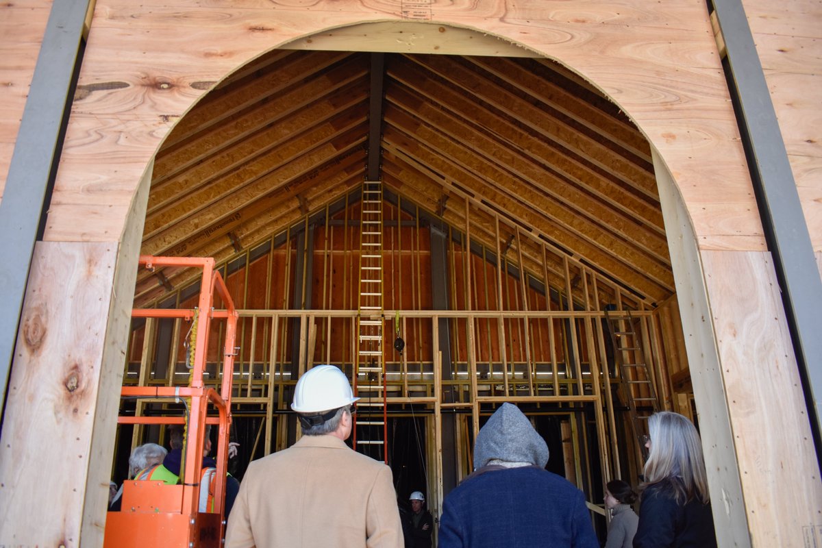 ForresterTweets's tweet photo. In March, the St. John Neumann Catholic Church team gathered with our building partners for a Topping Out Ceremony!
While we toured the project, Msgr. Panke gave a blessing, and the job site closed so our subcontractors could enjoy @MissionBBQ lunch.
#FaithBasedConstruction https://t.co/p4CT1ez7Ux