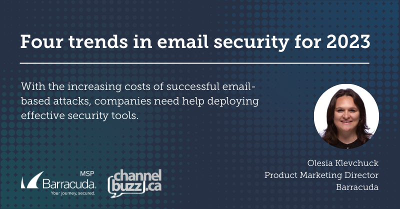 BarracudaMSP's tweet photo. "For MSPs and VARs, a few key trends uncovered by researchers will impact demand for managed security solutions." You can find the full article here: https://t.co/BJOcXpelsL
#EmailSecurity #EmailTrendsReport #ChannelBuzz https://t.co/I51jsQuS8K