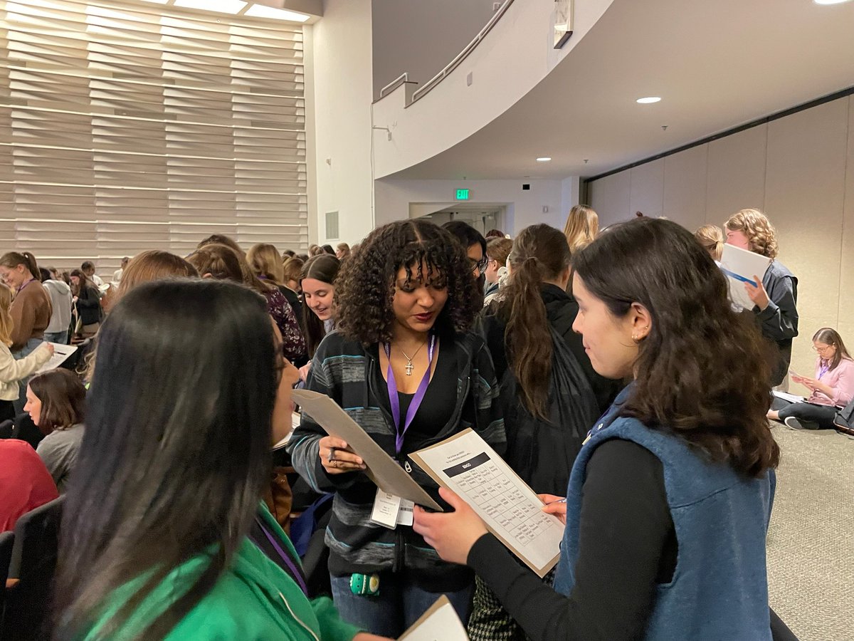 MsPChem's tweet image. Amazing day for @ElkGrove_HS science club ss attending Women in STEM conference @argonne! 
Meeting professionals from different industries &amp;amp; other students from schools across Illinois!