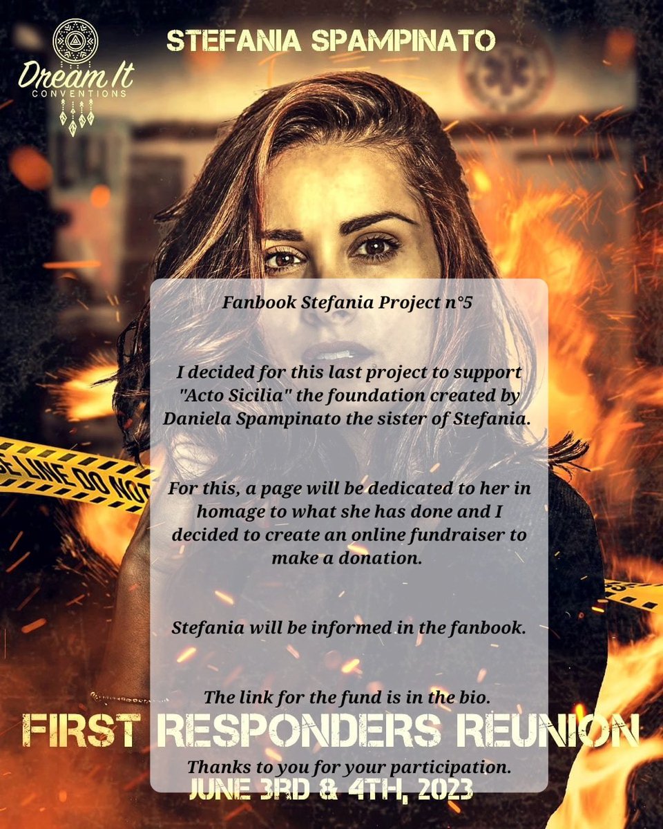 FBStefaniaFRR's tweet photo. Here is the link if you want to make a donation to Acto Sicilia 
https://t.co/qRDmzLIRSN
@DreamitCon #FRR https://t.co/F4EAgtjF7B