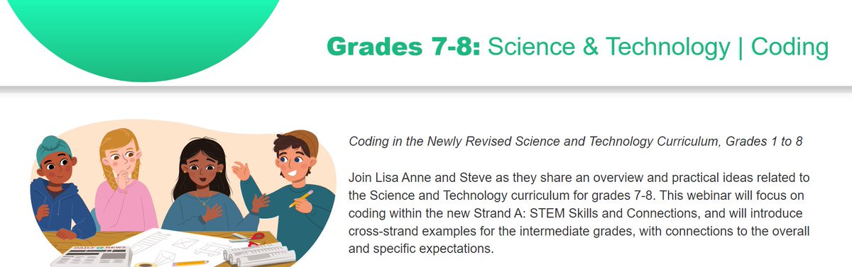 Lisa Anne Floyd (@lisaannefloyd) on Twitter photo Coding in grades 7 and 8 Science and Technology - A free webinar for Intermediate Educators. Join us on Thursday, April 13th at 8 PM ET. Please share:) Click to join. No registration required. outreach.tvolearn.com/science-tech-c… <a href="/TVO/">TVO.me</a> <a href="/stevenpfloyd/">Steven Floyd</a> #OntEd #coding #scitech #scienceeducation Coding in grades 7 and 8 Science and Technology - A free webinar for Intermediate Educators. Join us on Thursday, April 13th at 8 PM ET. Please share:) Click to join. No registration required. outreach.tvolearn.com/science-tech-c… <a href="/TVO/">TVO.me</a> <a href="/stevenpfloyd/">Steven Floyd</a> #OntEd #coding #scitech #scienceeducation
