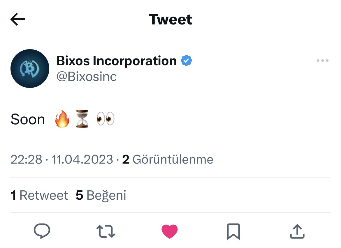 $UBXS de bir şeyler olacak.🔥👀

Artık 0 silmenin vakti geldi <a href="/Bixosinc/">Bixos Incorporation</a> seni bekliyoruz.

#UBXS #RWA