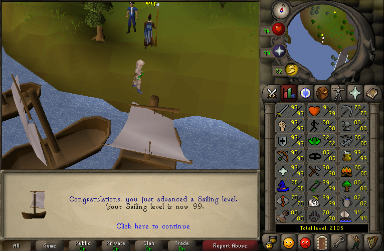 RainforestRS's tweet photo. I guess @OldSchoolRS Sailing is happening after my joke level up post back in 2014, lmao ⛵ https://t.co/icdApM4rs3