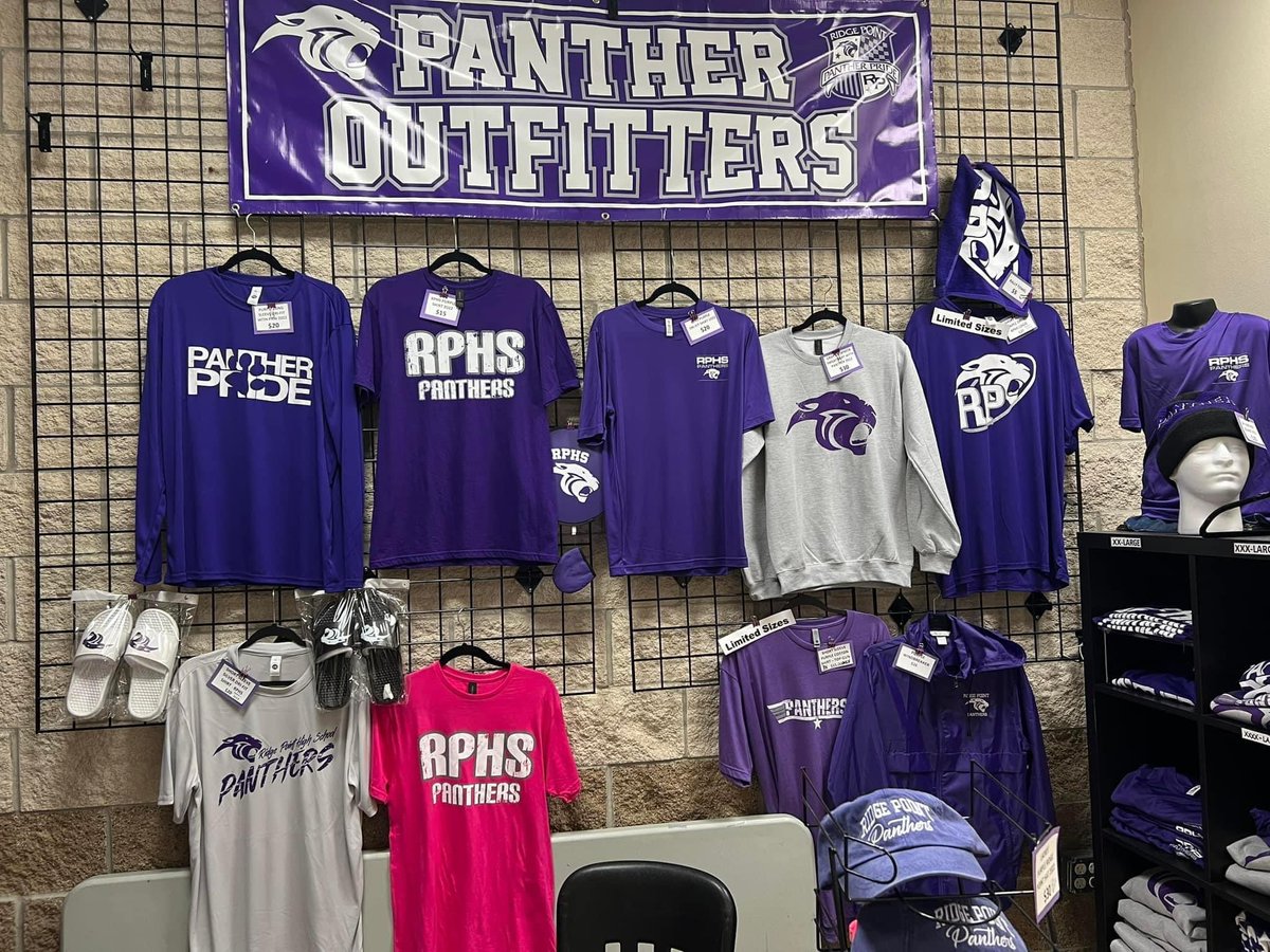 rphs_po's tweet photo. 📣📣SPECIAL ANNOUNCEMENT📣📣

Pass the word!!

Panther Outfitters will be open during lunch TOMORROW 4/12/23 to help ensure Seniors are outfitted in PURPLE for the Senior Pano on April 13th!!

Also we will offer a 20% discount on all items TOMORROW, IN STORE PURCHASES ONLY. https://t.co/k7cbfFpJdh