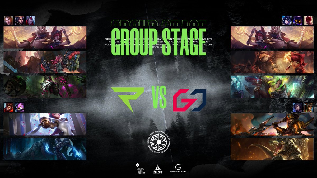 RiddleEsports's tweet photo. Last game of the night and we get BANDERAS FIORA against the LFL representative.

#RIDDLEHYPE / #OneNLC 💚 https://t.co/iUPhnqJRco