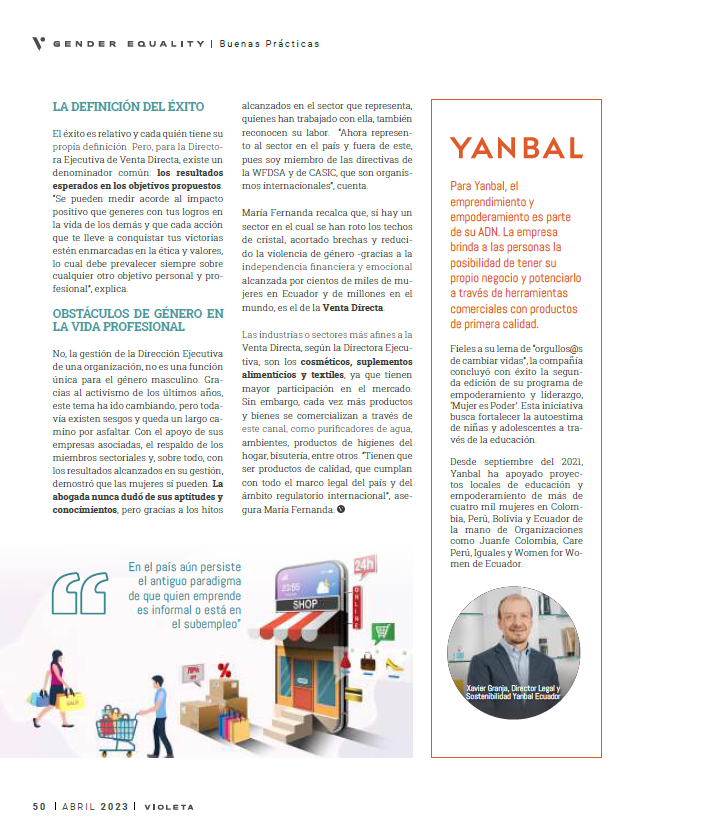 aevdecuador's tweet photo. Te invitamos a leer el articulo "Un modelo de negocio propio que conecta gente y genera oportunidades"
Realizado en la Revista Violeta de Ekos. Un artículo para conocer mas sobre este maravilloso sector.
#ventadirectaesemprender https://t.co/bojLleNzZk