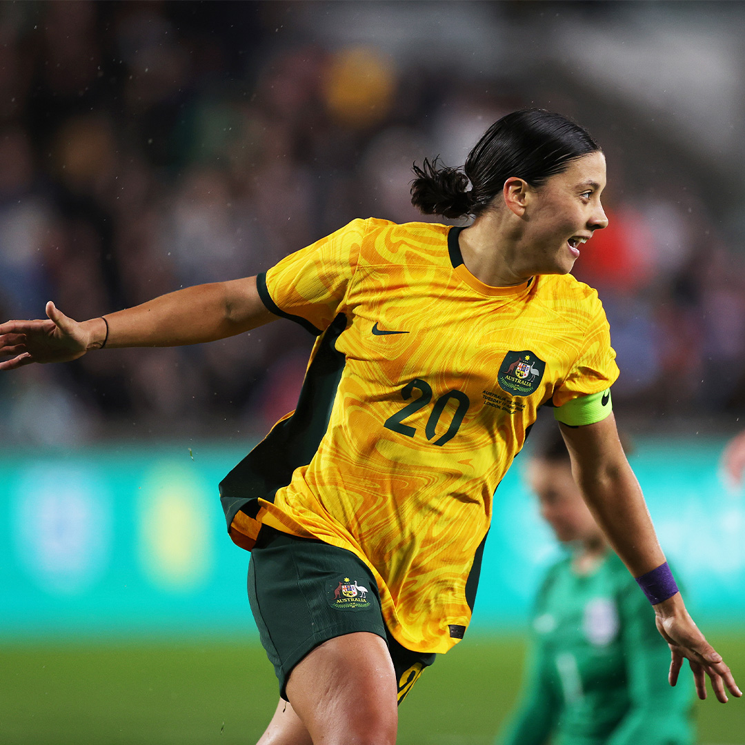 FIFAWWC's tweet image. ⚽️🇦🇺 @samkerr1 opens the scoring!