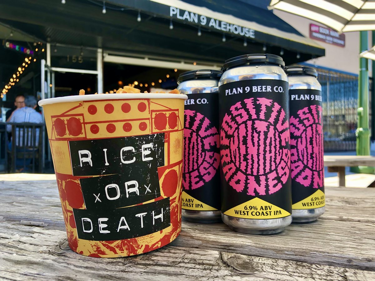 Plan 9 Alehouse (@plan9alehouse) on Twitter photo Get down here. <a href="/RiceOrDeath/">Rice or Death</a> is slanging super fresh fried rice all week long!
Grab the fresh release of "Positive Mental Radness" IPA on draft or take some home. Yer' call.
#Plan9BeerCo #RiceOrDeath #SDBeer #Brewery #Beer #IPA #WestCoast #RiceIsLife #Escondido #SanDiego Get down here. <a href="/RiceOrDeath/">Rice or Death</a> is slanging super fresh fried rice all week long!
Grab the fresh release of "Positive Mental Radness" IPA on draft or take some home. Yer' call.
#Plan9BeerCo #RiceOrDeath #SDBeer #Brewery #Beer #IPA #WestCoast #RiceIsLife #Escondido #SanDiego