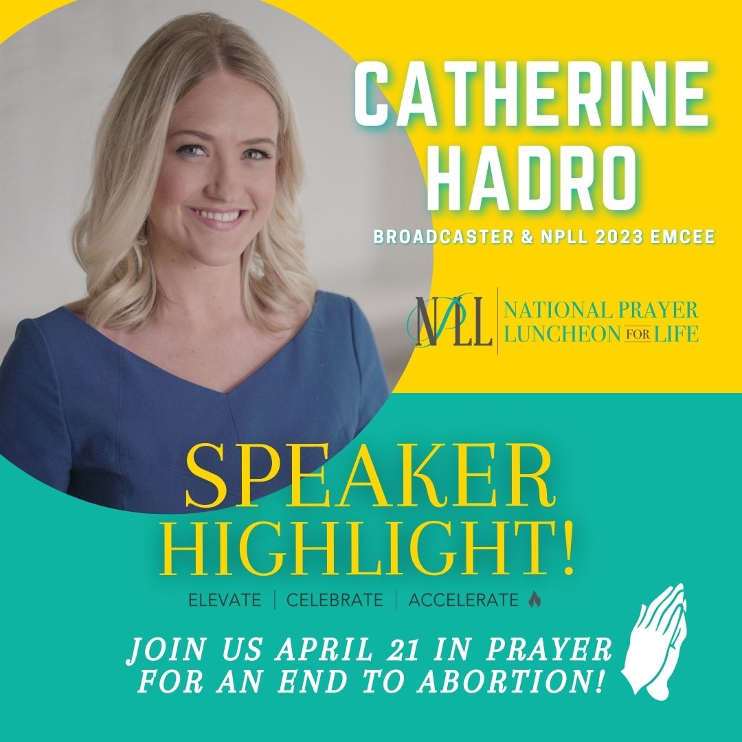 ⭐ Broadcaster Catherine Hadro is this year’s NPLL emcee! She wants you to join her and other renowned pro-life leaders at the 2023 #NationalPrayerLuncheonForLifeEvent on April 21 for prayer and celebration! Register today to join virtually: nationalprayerluncheonforlife.org
@CatSzeltner