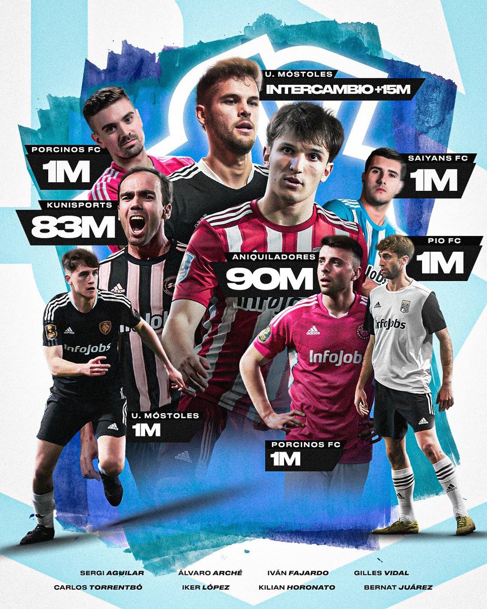 LOS NUEVOS CHICOS DEL BARRIO 🤞🏾💙  ¿qué nota le dais al mercado del equipo del 1 al 10?

#SomosElBarrio