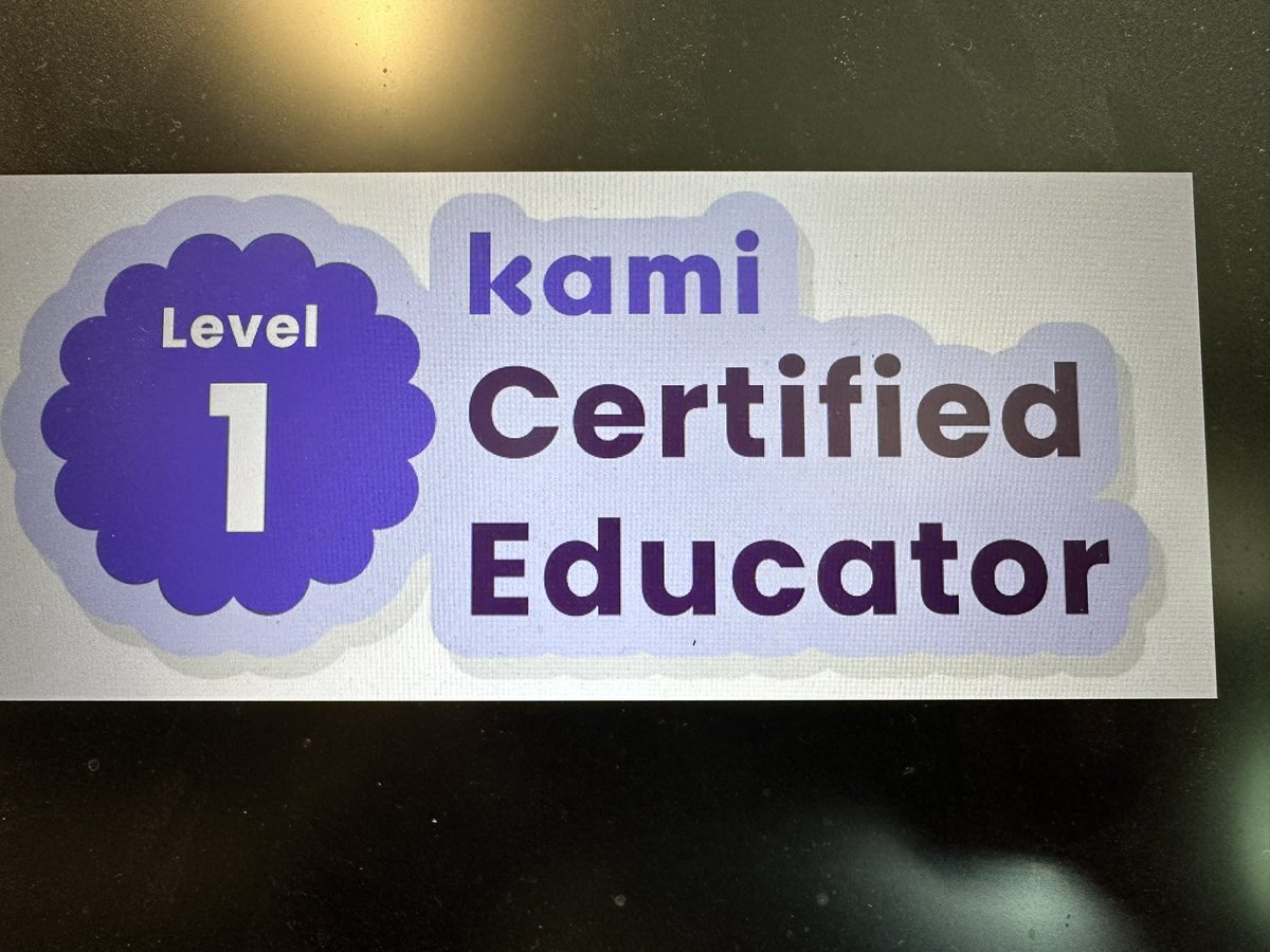 Done! This PD at my own pace was really helpful. Kami can do so many things to engage my students! @Kel_Sanders #NISDITBINGO #Kamicertified #Kamitraining