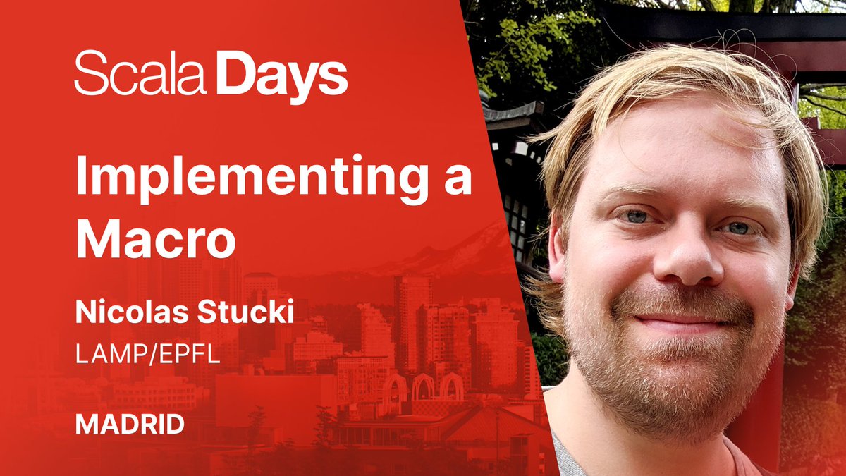 🗣️ Take a walk through the implementation of a macro and explore the metaprogramming API as well as how to use it with <a href="/stucki153/">Nicolas Stucki</a> at #ScalaDays Madrid

Learn more: scaladays.org/madrid-2023/