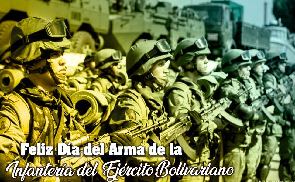 ¡REINA DE LAS BATALLAS! Gloriosa y valiente infantería, que nunca desmaya y siempre define el combate con su arrojo. Mi saludo a todos los hombres y mujeres de infantería que defienden cada centímetro de nuestra patria. ¡Ana Karina Rote, aunicon paparoto mantoro itoto manto!