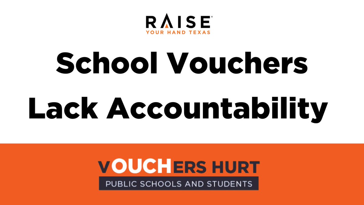 In Texas, we know better. We’ve seen the research, and it’s clear that voucher programs don’t improve academic outcomes for students. Discover why #Texas rejects school vouchers: raiseyourhandtexas.org/ryht/why-does-… #vOUCHersHurt #TxEd #TxLege