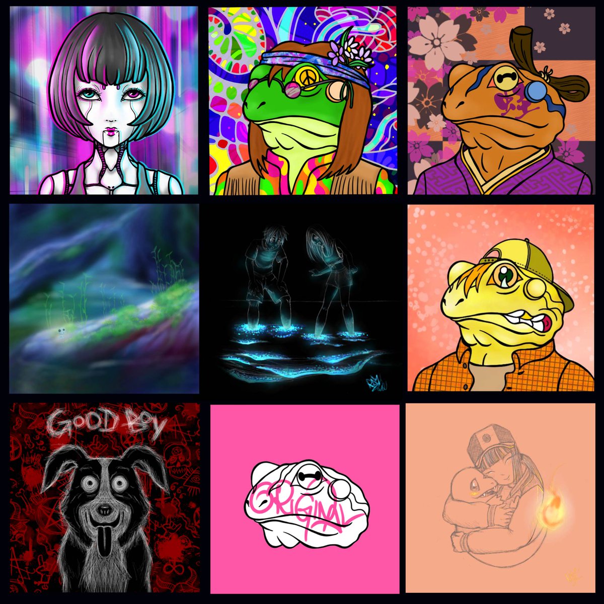 Happy #PortfolioDay Fam &amp; Frenz🐸

Let me see some of your stunning artworks 💕

#NFTCommunity #nftarti̇st #FrogzEmpire