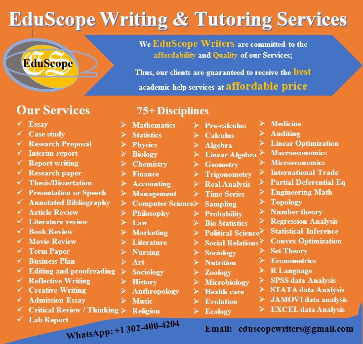 At EduScope Writers, we offer professional assistance in all aspects of Human Resource Management, including Recruitment, Employee Development, and Performance Management. #HRM #ProfessionalHelp