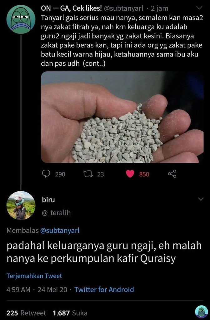 KUMPULAN TXT RECEH REPLY WARGA TWITTER

a thread