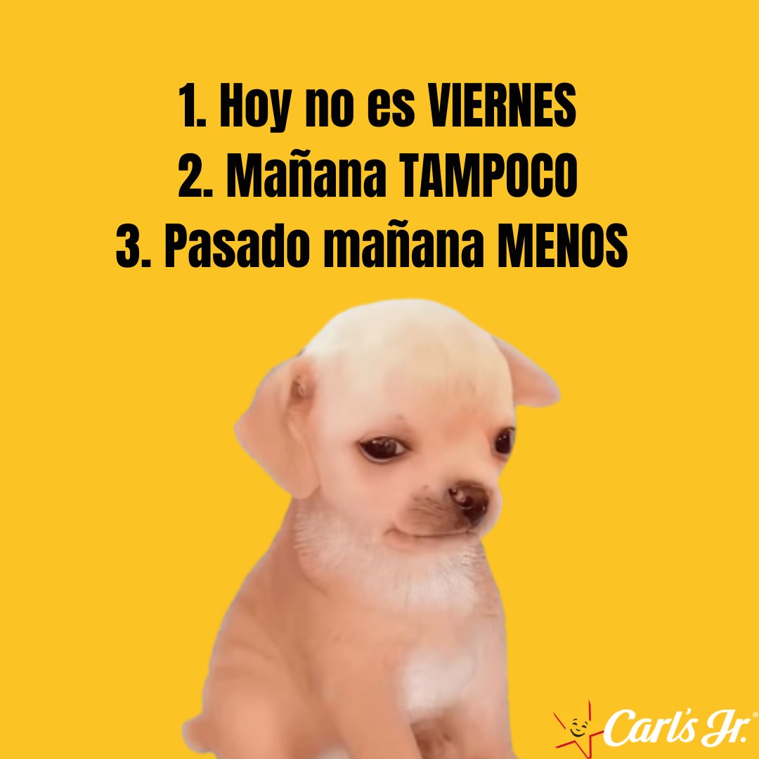 ✨¡Sobrinos y sobrinas! ✨

Tenemos 3 noticias...🥹

#CarlsJrMx #Martes