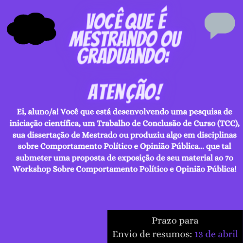 Sétimo Workshop Sobre Comportamento Político tweet media