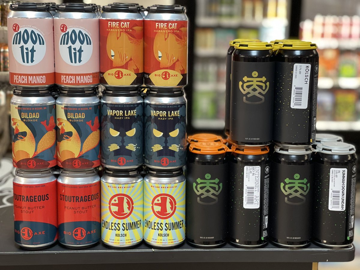 MGM Eagan (@mgmeagan) on Twitter photo Wooden Ship Internet Art IPA, Summah Down Undah IPA & Kolsch! Big Axe Endless Summer Kolsch, Vapor Lake Hazy IPA, Stoutrageous Stout & Bildad Blonde! <a href="/woodenshipbrew/">wooden ship brewing</a> <a href="/BigAxeBrewCoMN/">BigAxeBrewingCompany</a> Wooden Ship Internet Art IPA, Summah Down Undah IPA & Kolsch! Big Axe Endless Summer Kolsch, Vapor Lake Hazy IPA, Stoutrageous Stout & Bildad Blonde! <a href="/woodenshipbrew/">wooden ship brewing</a> <a href="/BigAxeBrewCoMN/">BigAxeBrewingCompany</a>