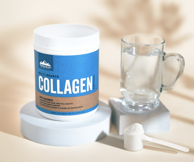 Did you know that collagen is the ultimate beauty and wellness booster?

It's not just a trend, it's a game changer! 💯

With Trailhead Collagen, you'll get:
11g collagen/serving 
Skin💧
nails💅
joints🦴 
gut🌿