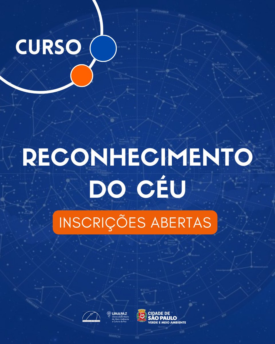 Quer deixar uma noite estrelada ainda mais interessante? As inscrições para o curso de reconhecimento do céu estão abertas!
forms.gle/1hvxyyL7N8tU4N…