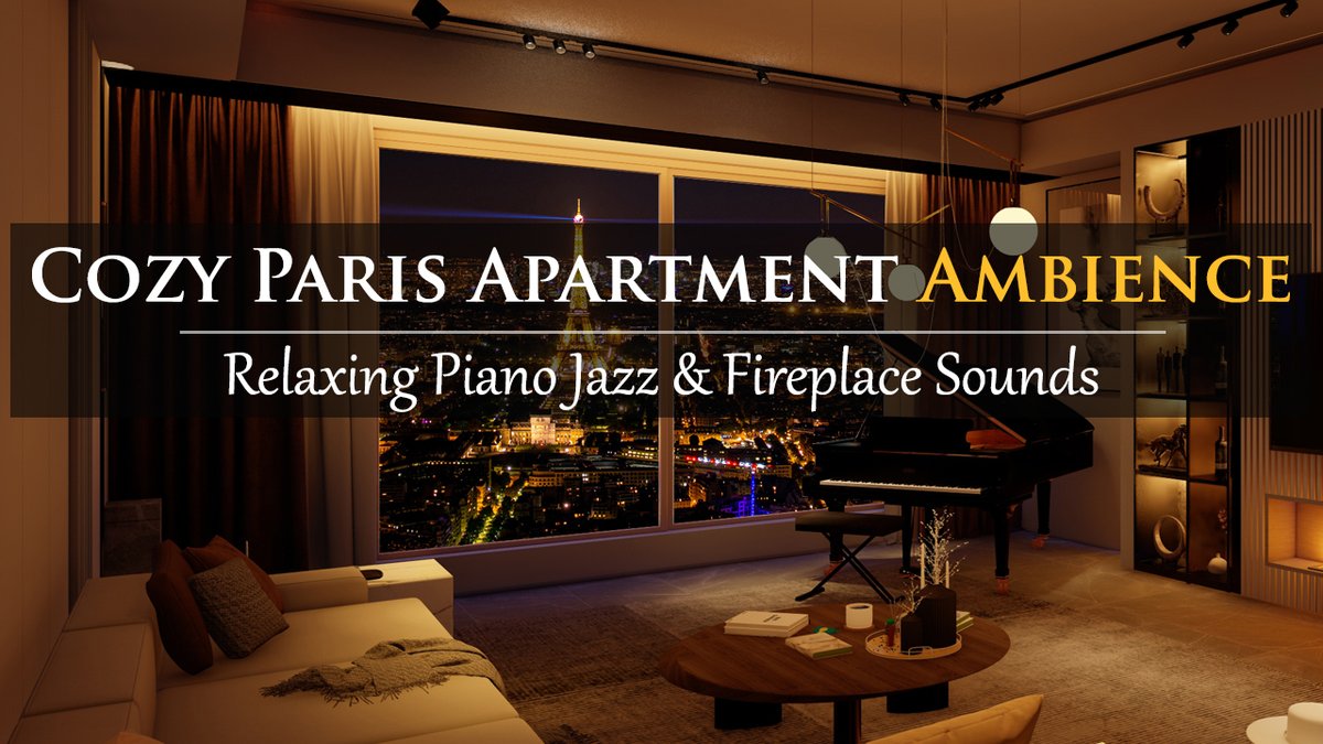 RelaxingMusicRe's tweet photo. Enjoy 3 and half hours of Relaxing Smooth Jazz music, Crackling Fireplace Sounds and the incredible views of the Eiffel Tower at night to set the mood for an interesting evening 🔥🎵
https://t.co/eN1v9iIDKO 
#relaxingjazz #relaxingjazzmusic #soothingjazz   #fireplacejazz https://t.co/Bp9oODs2EN