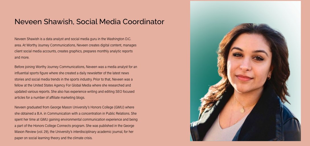 mimsPR's tweet photo. Great match! Talented Neveen+@stellafossa : @NevPR created dramatic content for the #IAmConcious SM4Social Good campaign re: negative impact of #fastfashion. And just look at her now. #ProudProf #GreatBoss #CantGetHiredIfYouDontApply @MasonCommDept https://t.co/9IoKS7BO5P