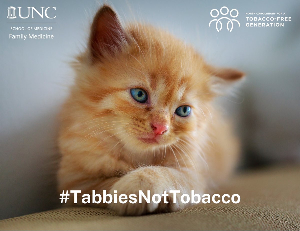 uncfammed's tweet photo. It's #NationalPetDay2023! Research shows that having a pet is a healthy way to deal with stress, manage boredom, and even get exercise! We applaud this type of self-care π. #TabbiesNotTobacco #PupsNotPuffs
Learn about the UNC Tobacco Treatment Program at: https://t.co/TeXii5zE1W https://t.co/jzuR5ZeQeK
